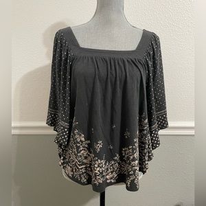 American Eagle Outfitters square neck boho top